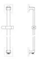 IS-Brausestange-Archimodule-m-Wandanschlussbogen-600mm-Chrom-A1527AA gallery number 2